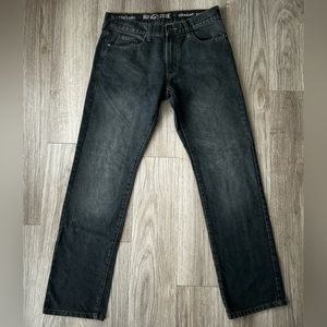 Ring of Fire straight leg jeans men’s 32x32 black/gray wash gently used